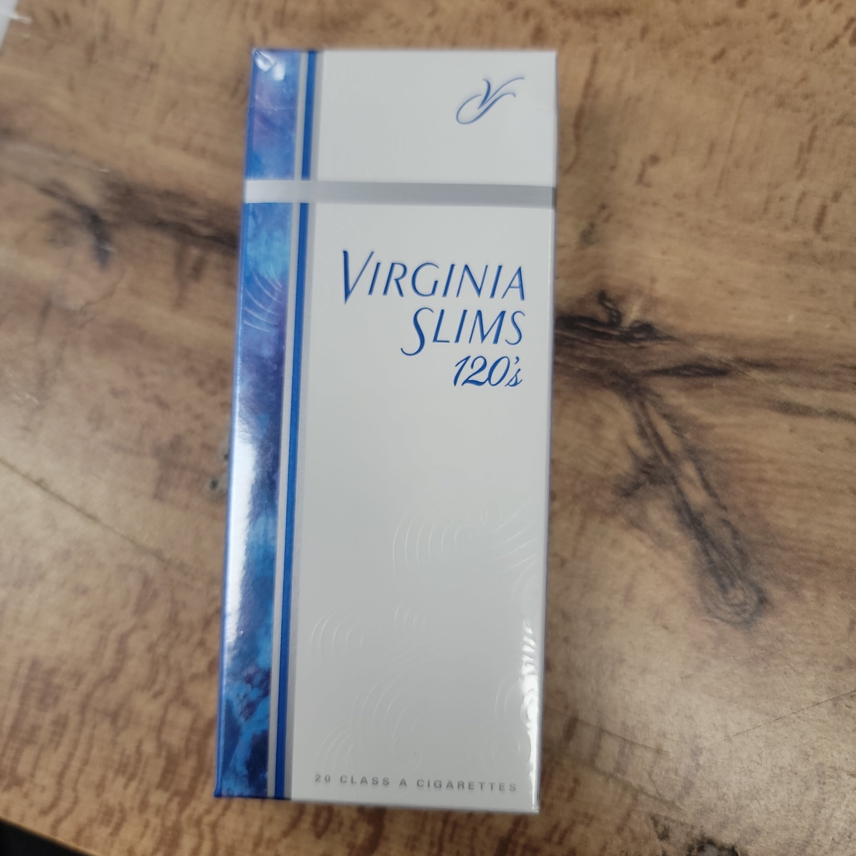 virginia slim 120 cigarettes Vintage Slims 120's "The longest Slims of all." Embossed Sign Kids used to buy cigarettes,