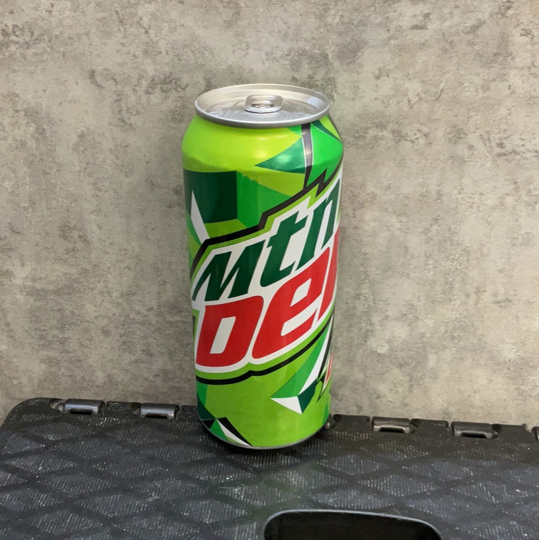 Mountain dew can 16 oz