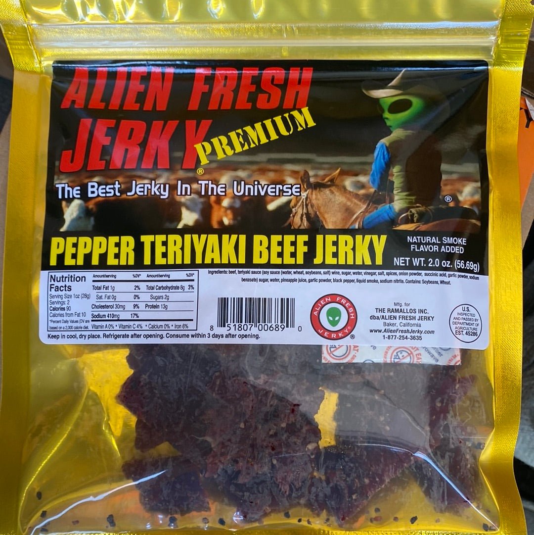 Alien Fresh Jerky  Sriracha Beef Jerky (2 oz)