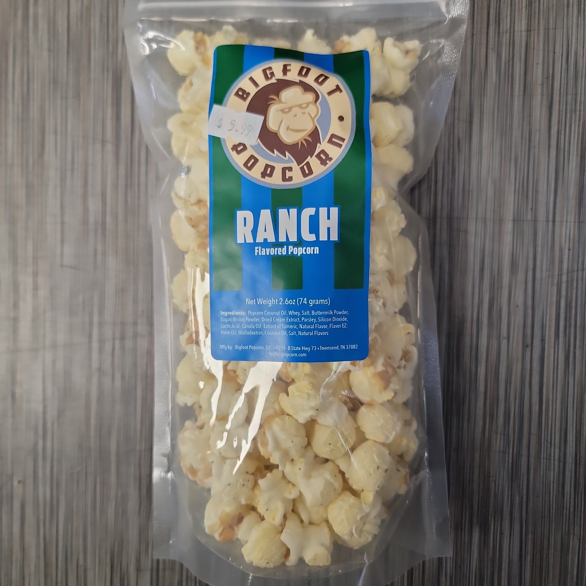 Ranch popcorn