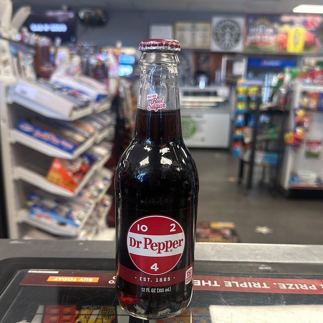 Dr Pepper glass