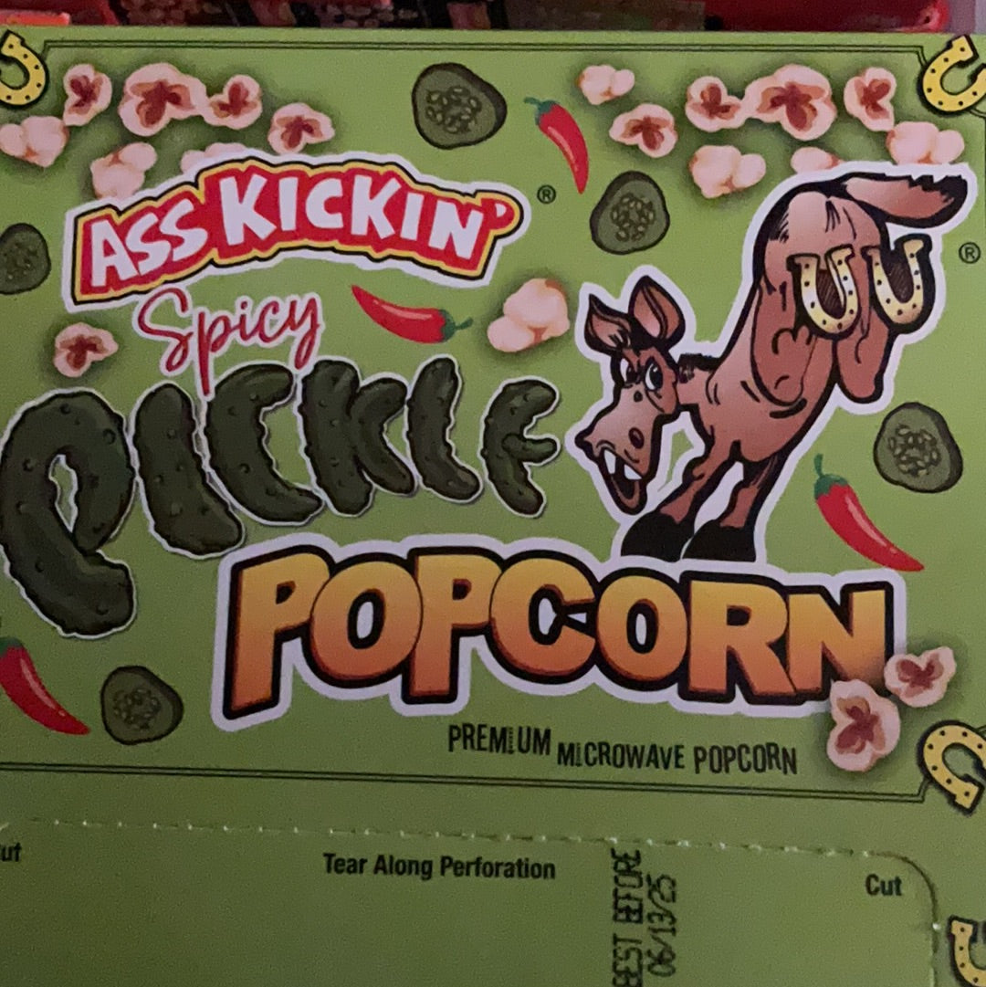 Ass kickin popcorn spicy pickle