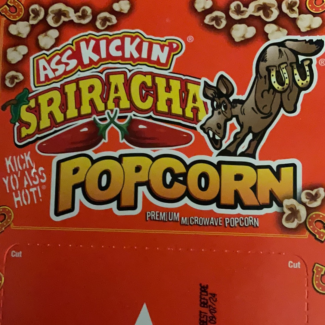 Ass kickin popcorn sriracha 3.5 oz