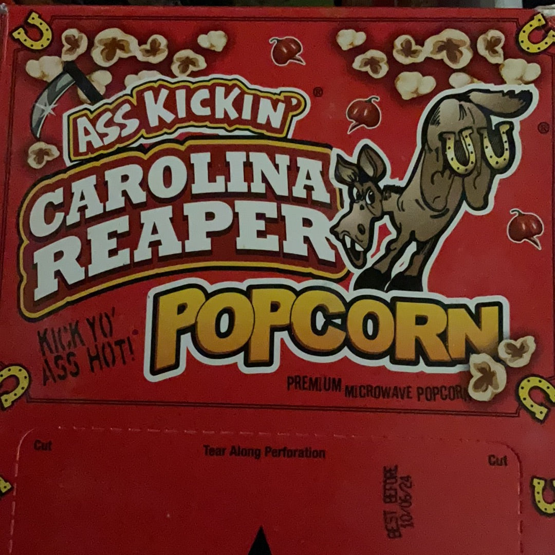 Ass kickin popcorn Carolina reaper