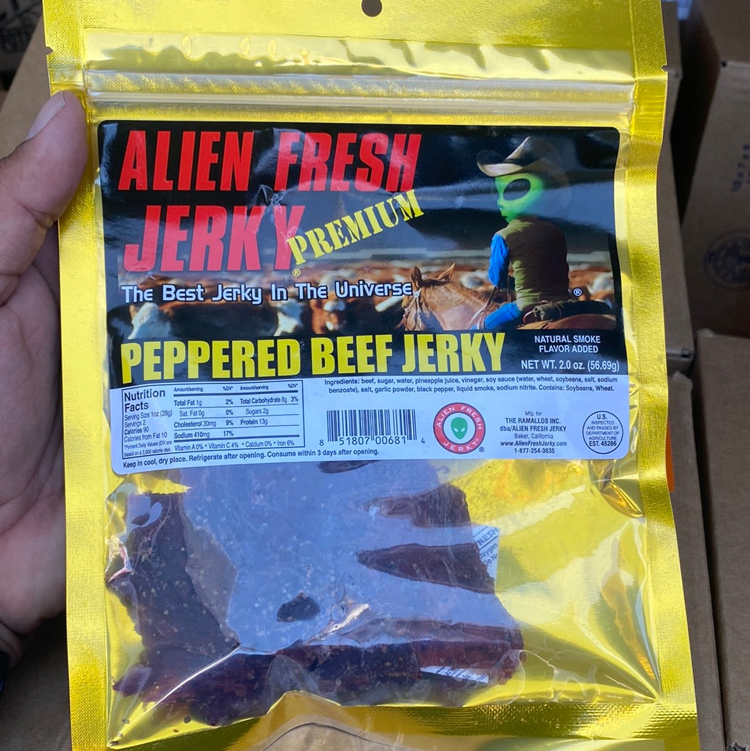 Peppered Beef Jerky 2.0 oz AFJ